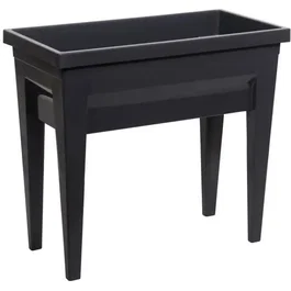 Eda Veg&Table City - Espace potager sur pieds, table de culture 57L, 76 x 38.5 x 68 cm - Gris Anthracite