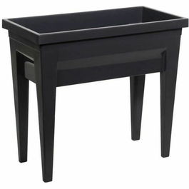 Eda Veg&Table City - Espace potager sur pieds, table de culture 57L, 76 x 38.5 x 68 cm - Gris Anthracite