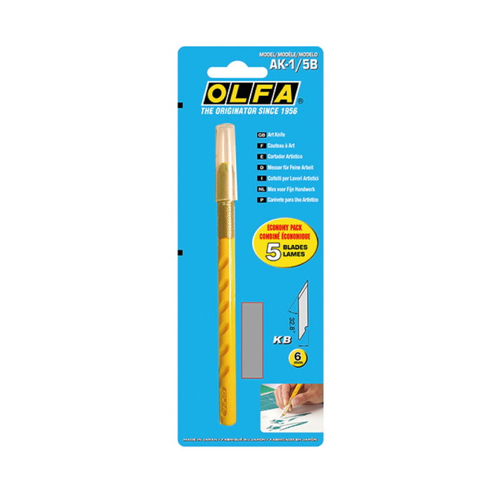 Cutter Olfa ak-1/5b Jaune Plastique