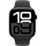 Apple Watch Series 10 GPS + Cellular 46 mm Boîtier Aluminium Noir Minuit Bracelet Sport Noir S/M WAT10CEL46BLASM