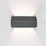 Edm Aplique solaire LED 8W 400lm 3000K lumière chaude avec détecteur crépusculaire et mouvement IP65