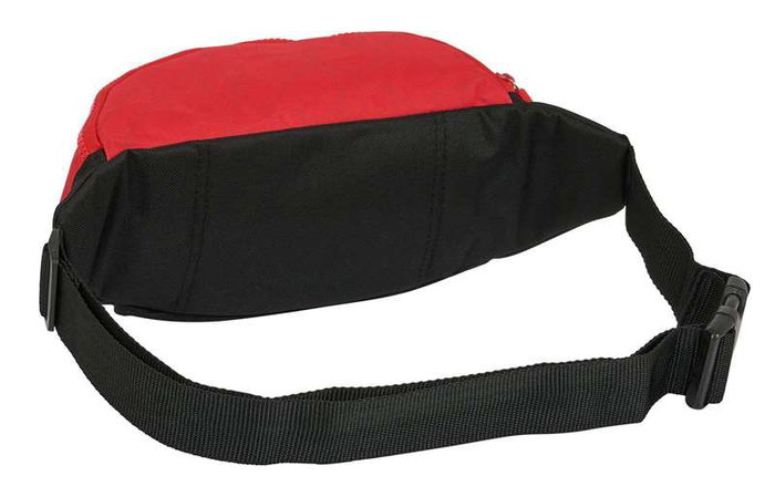 Safta RINONERA SEVILLA FC 23X12X9CM Sac banane fan équipe de football FC Séville polyester 600D REACH rouge et noir