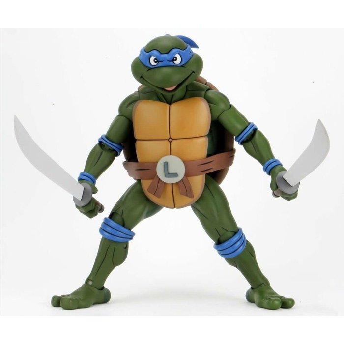 NECA - Figura Action Leonardo Les Tortues Ninja 38 cm - Figurine Articulée avec Accessoires