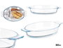 Vivalto Bandeja en Borosilicate Ovale avec Anses 800 ml 27x4.5x15.8 cm (Set de 18)