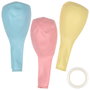 Party Time Set de 10 ballons style kawaii avec autocollants