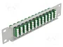 DELOCK Panneau de brassage à fibre optique LC Quad gris 10 pouces 1U
