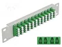 DELOCK Panneau de brassage à fibre optique LC Quad gris 10 pouces 1U