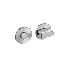 ARTICULOS INOXIDABLES Muletilla de Condena IN.04.116 Zamak Nickel Satiné Noir Rosette Ronde 52mm Porte Salle de Bain