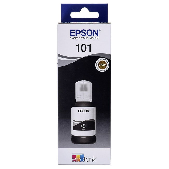 Cartouche d'encre originale Epson 101 EcoTank Black Noir Cartouche d'encre originale Epson 101 EcoTank Black Noir