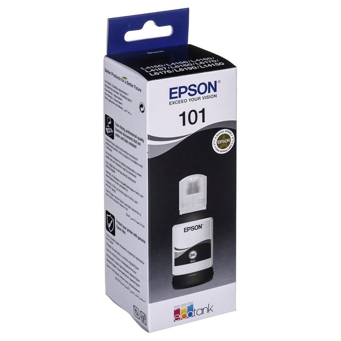 Cartouche d'encre originale Epson 101 EcoTank Black Noir Cartouche d'encre originale Epson 101 EcoTank Black Noir