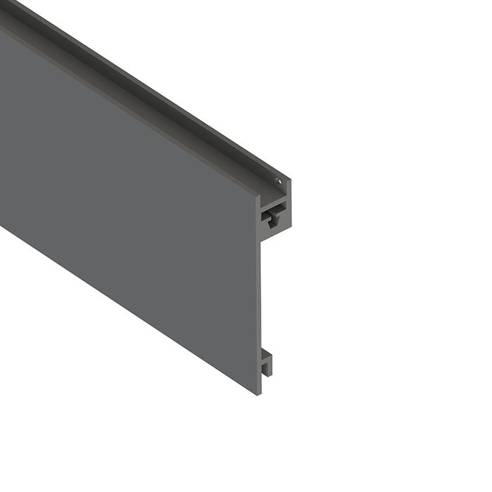 HERRAJES ALK Profil Métallique Qube pour Verre H59 Anthracite Réf H59 HERRAJES ALK Profil Métallique Qube pour Verre H59 Anthracite Réf H59