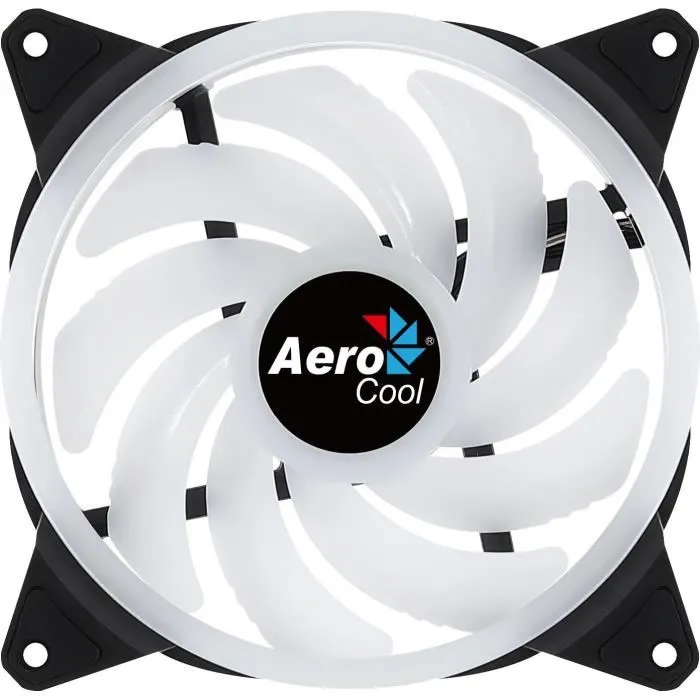 Aerocool Duo 14 ARGB Ventilateur PC 140 mm, 1000 TPM, 23.2 dBA, Refroidissement et Éclairage RGB 16.8M de Couleurs