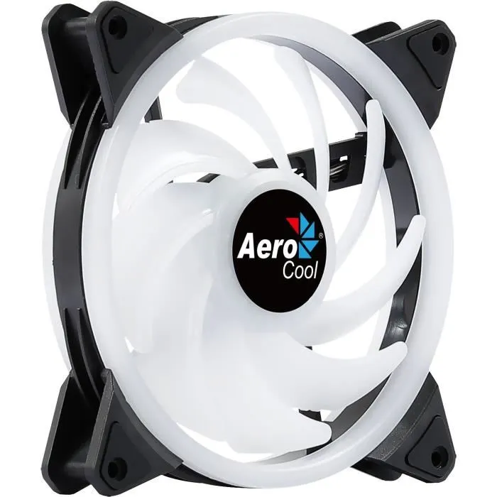 Aerocool Duo 14 ARGB Ventilateur PC 140 mm, 1000 TPM, 23.2 dBA, Refroidissement et Éclairage RGB 16.8M de Couleurs