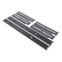 Unykach Railes Rack 1U/2U/3U/4U Kit de carrils de rack Noir Acier Capacité 35 kg Profondeur 550 mm 19 pouces