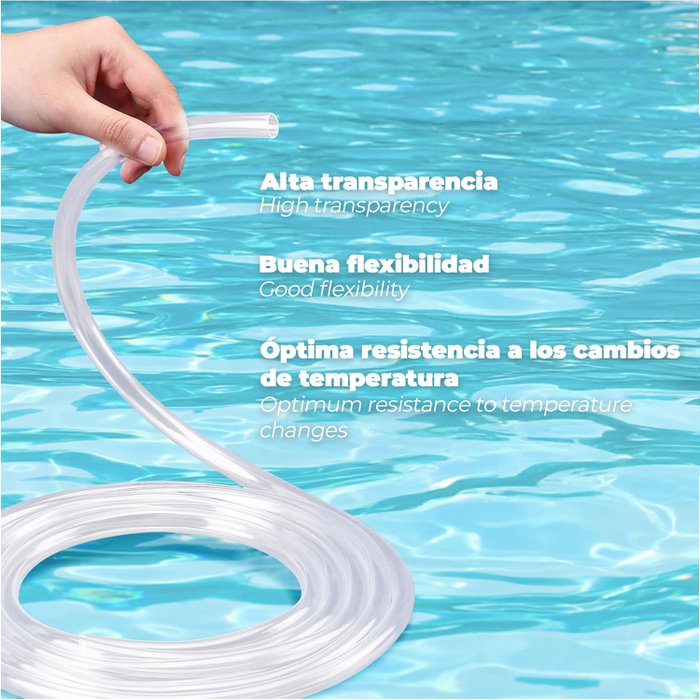 WOLFPACK LINEA PROFESIONAL Tube transparent niveau 14x18 mm, 50 mètres WOLFPACK LINEA PROFESIONAL Tube transparent niveau 14x18 mm, 50 mètres