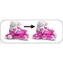 STAMP Patins en ligne ajustables Barbie 3 roues pour enfants - Taille 27-30 - Roulements ABEC 5, chausson velcro, frein arrière
