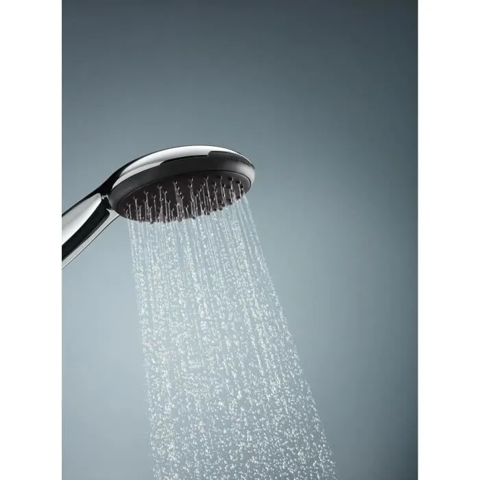 Grohe - Flexible de douche et pommeau de douche pluie 1 jet Vitalio Start 110 26720001 - 11 cm, 1.5 m - Economie d'eau, anti-calcaire