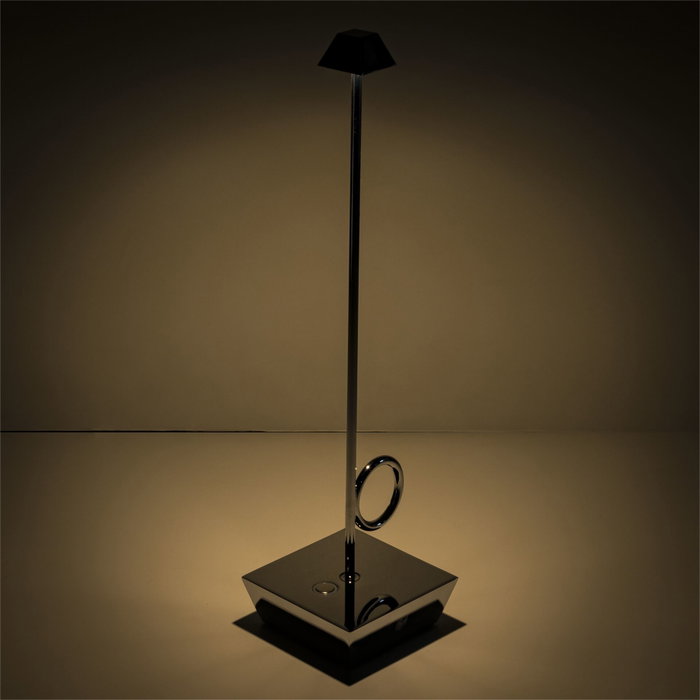 Broggi Lampada Bugia Lampe de table rechargeable Chrome