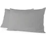 Home Linge Passion Lot de 2 housses de coussin 50 x 70 cm Gris clair HOM3701393718639