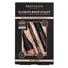 Profusion Cosmetics Set Ultimate Brow Sculpt, Soft Brown
