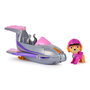 Spin Master Paw Patrol Jungle - Véhicule Skye 6067760, Avion-Jet avec Ailes Déployables et Figurine de 5 cm, pour Enfants de 3 Ans et Plus