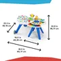 Baby Einstein Table d'activités 4 en 1 évolutive pour bébé - Centre d'activités trotteur pivotant 360° avec piano, musique et art