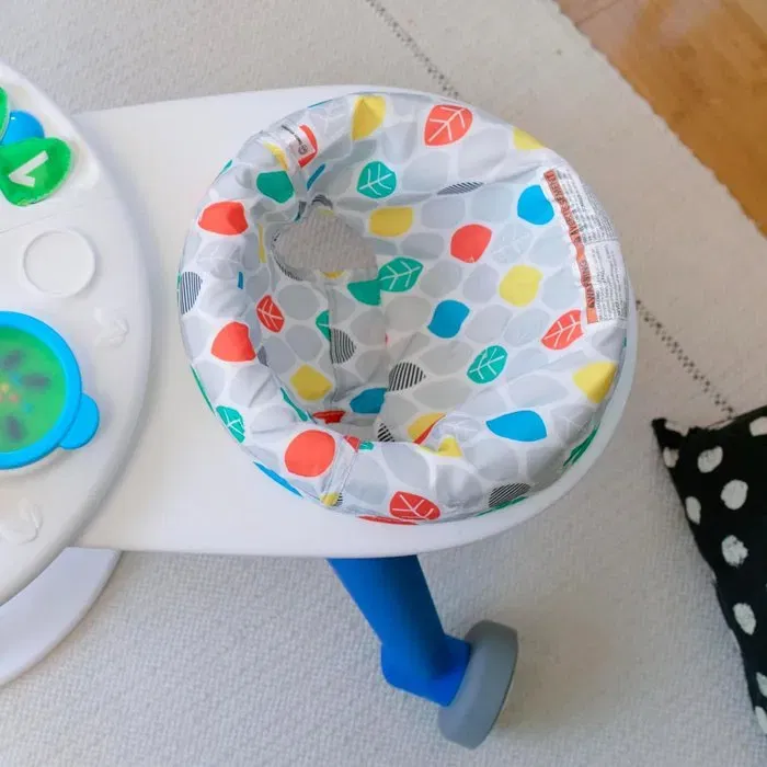 Baby Einstein Table d'activités 4 en 1 évolutive pour bébé - Centre d'activités trotteur pivotant 360° avec piano, musique et art