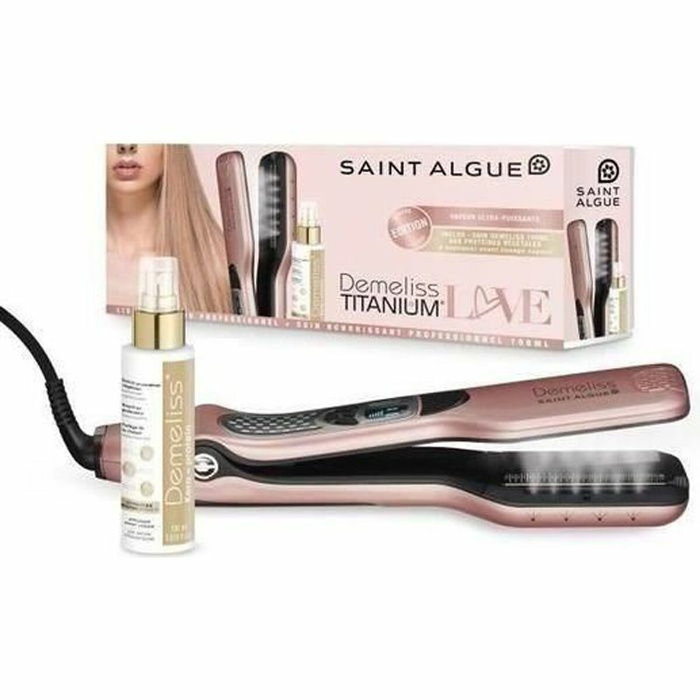 Saint Algue Demeliss TITANIUM Love Lisseur Vapeur Rose Cuivré avec Soin Kératine