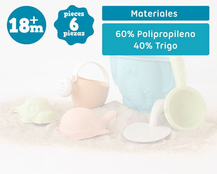 KioKids - Set de Seau de Plage Éléphant - 6 Pièces avec Seau, Râteau, Pelle, Arrosoir et 3 Moules Animaux - Jouet de Sable Multicolore pour Enfant +18 Mois KioKids - Set de Seau de Plage Éléphant - 6 Pièces avec Seau, Râteau, Pelle, Arrosoir et 3 Moules Animaux - Jouet de Sable Multicolore pour Enfant +18 Mois