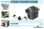 Intex Gonfleur électrique Quick Fill 68602 - Pompe à air avec piles - PVC - Gonflage rapide - EN71