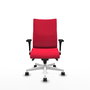 Piqueras Y Crespo Chaise Albacete Confidente Rouge avec Mécanisme Synchrone et Base Blanche
