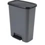 Curver Compatta Poubelle à pédale 50 L Gris anthracite Polypropylène
