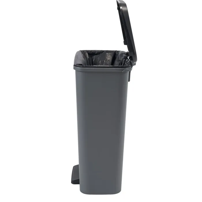 Curver Compatta Poubelle à pédale 50 L Gris anthracite Polypropylène