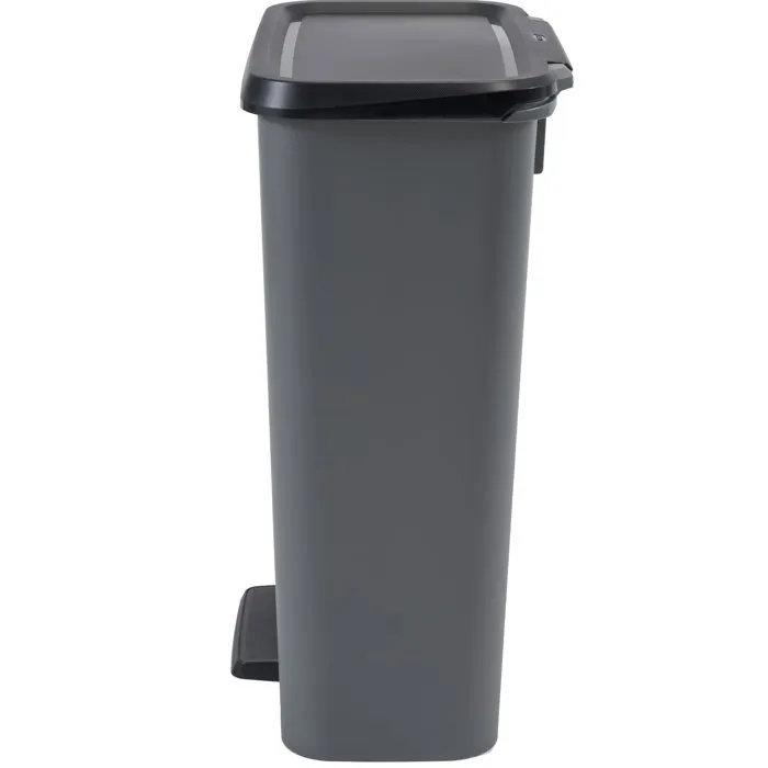 Curver Compatta Poubelle à pédale 50 L Gris anthracite Polypropylène