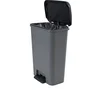 Curver Compatta Poubelle à pédale 50 L Gris anthracite Polypropylène