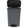 Curver Compatta Poubelle à pédale 50 L Gris anthracite Polypropylène