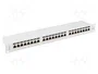 LANBERG Panneau de brassage RJ45 Cat 6a 24 ports 1U Blanc