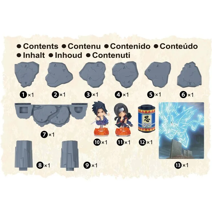 Epoch Games Naruto Shippuden Sasuke vs Itachi - Jeu de duel avec 2 figurines Epoch Games Naruto Shippuden Sasuke vs Itachi - Jeu de duel avec 2 figurines