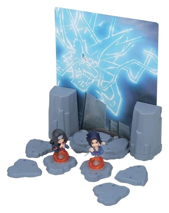 Epoch Games Naruto Shippuden Sasuke vs Itachi - Jeu de duel avec 2 figurines