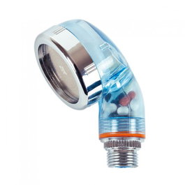 Bifull Dione Pommeau de douche ionique bleu transparent