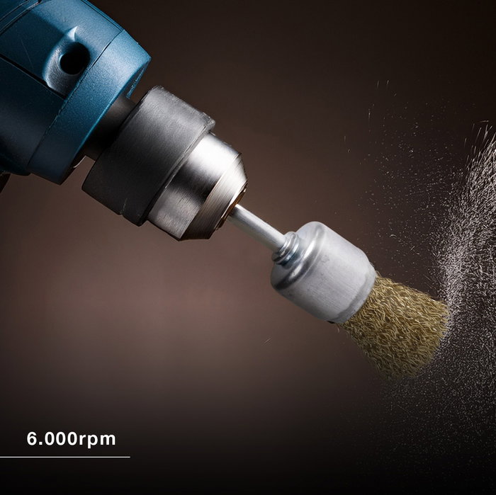 Mota Brosse métallique avec tige 26 mm