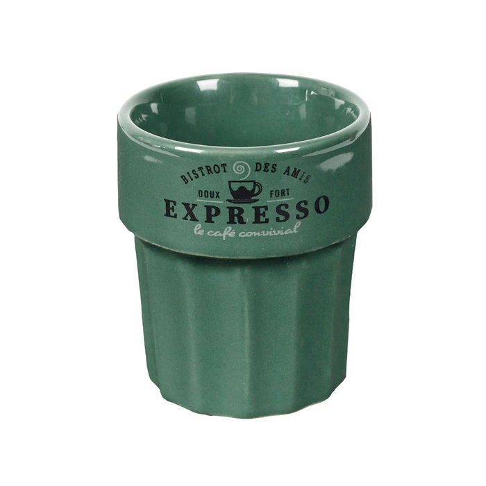 Home Deco Factory Verre Espresso Bistrot 80 ml en Grès