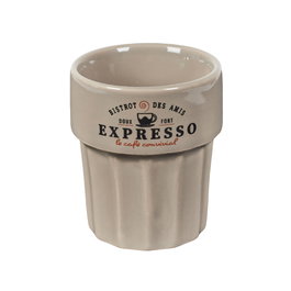 Home Deco Factory Verre Espresso Bistrot 80 ml en Grès