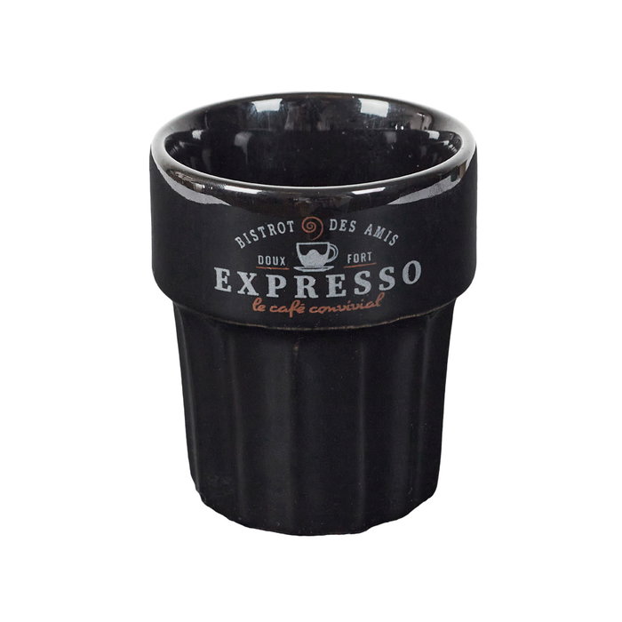 Home Deco Factory Verre Espresso Bistrot 80 ml en Grès
