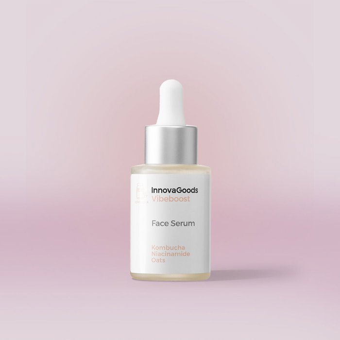 Pack masseur rajeunissant visage haute fréquence et sérum visage kombucha Vibeboost 30 ml InnovaGoods