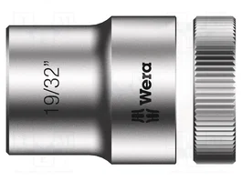 WERA Zyklop Clé à douille 6 pans 37 mm 1/2 pouces