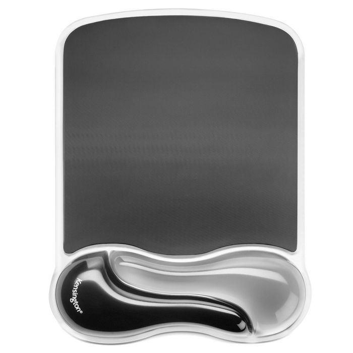 Kensington Tapis de souris avec repose-poignet en gel Duo Gel, couleur gris fumé clair/foncé pour confort et fraîcheur au bureau