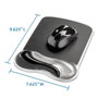 Kensington Tapis de souris avec repose-poignet en gel Duo Gel, couleur gris fumé clair/foncé pour confort et fraîcheur au bureau