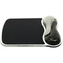 Kensington Tapis de souris avec repose-poignet Duo gel en gel, système de ventilation, noir et gris