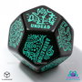 Viridian Jumbo dé Monster Generator Die D12 Noir